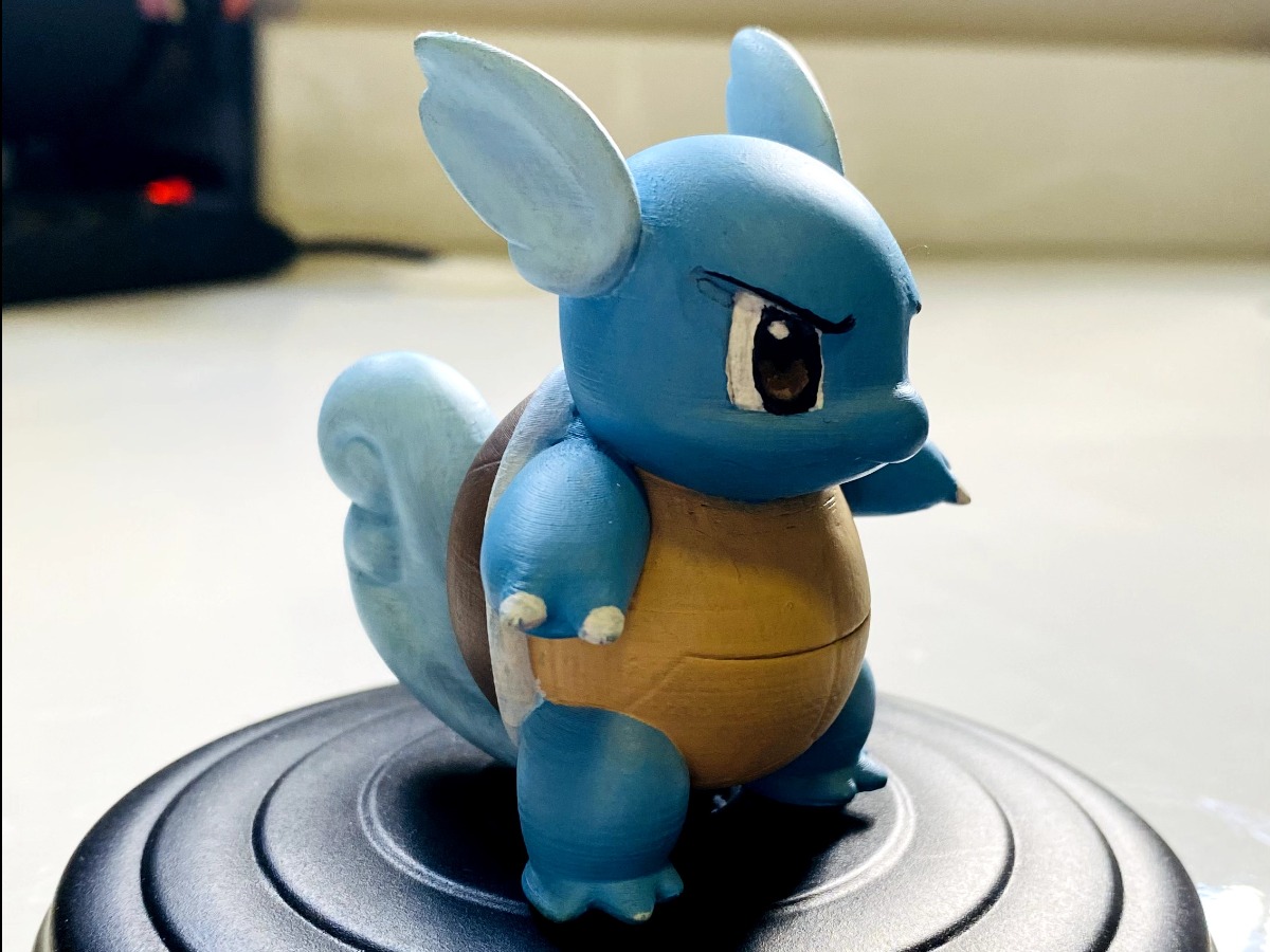 Colecionável Warturtle #008 impresso em 3D e pintado artesanalmente