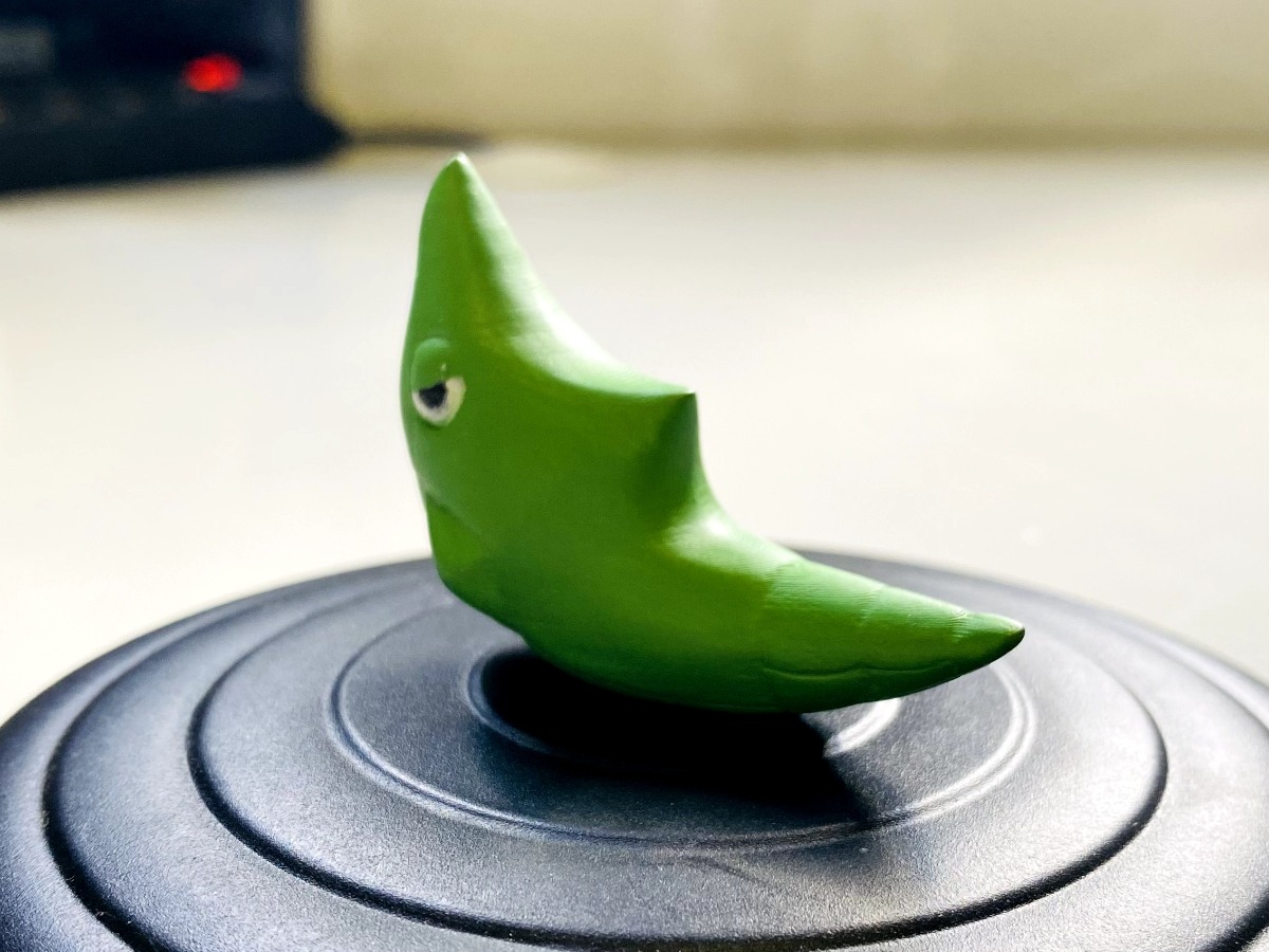 Colecionável Metapod #011 impresso em 3D e pintado artesanalmente